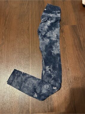 Lululemon Tie-Dye Navy High-Rise Leggings